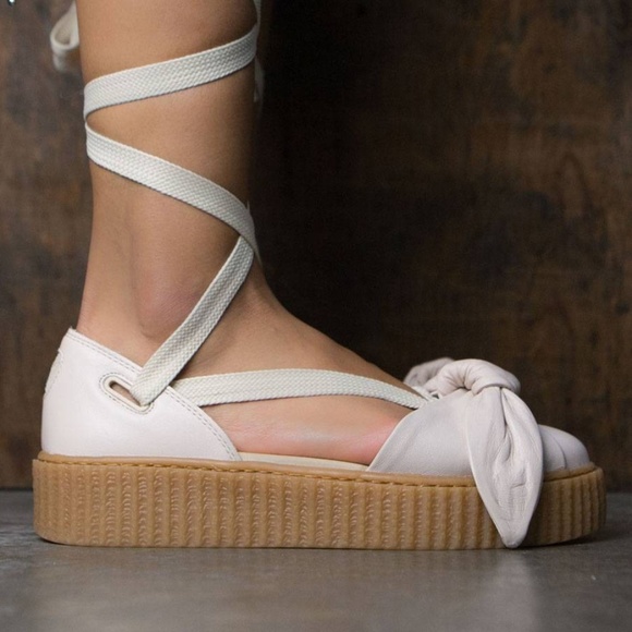 Fenty PUMA Rihanna Bow Creeper Leather Sandal - Picture 4 of 8